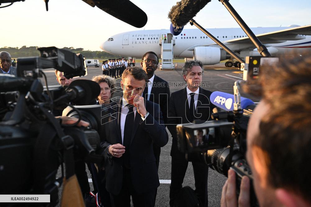 President Macron Visits French Guiana