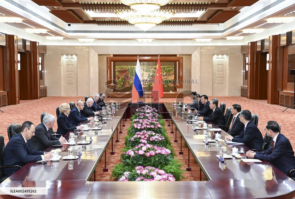 CHINA-BEIJING-ZHAO LEJI-RUSSIAN STATE DUMA-DEPUTY CHAIRMAN-MEETING (CN)