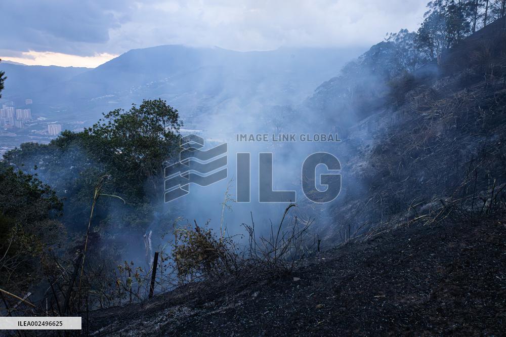 Forest Fire in Copacabana Antioquia