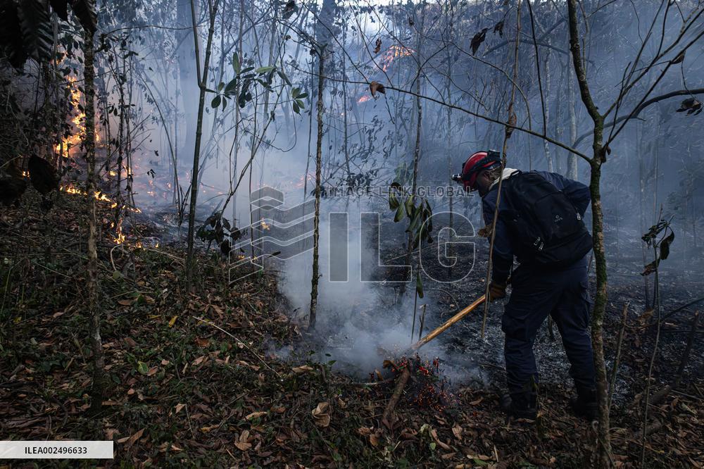 Forest Fire in Copacabana Antioquia