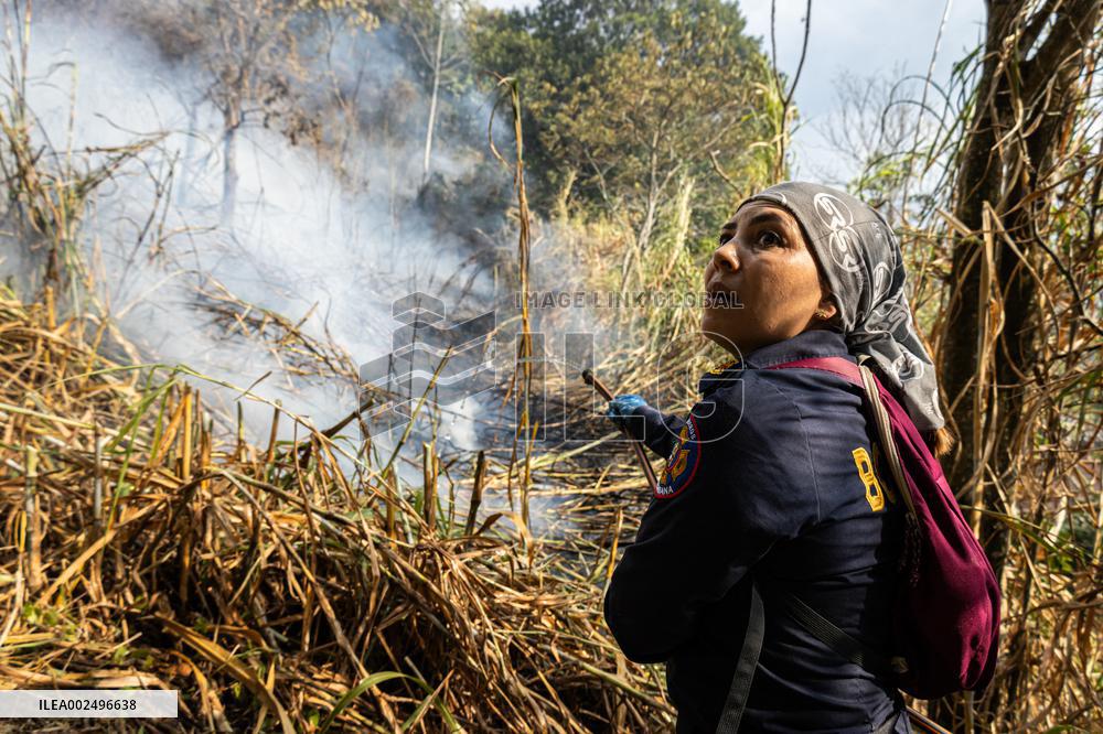 Forest Fire in Copacabana Antioquia