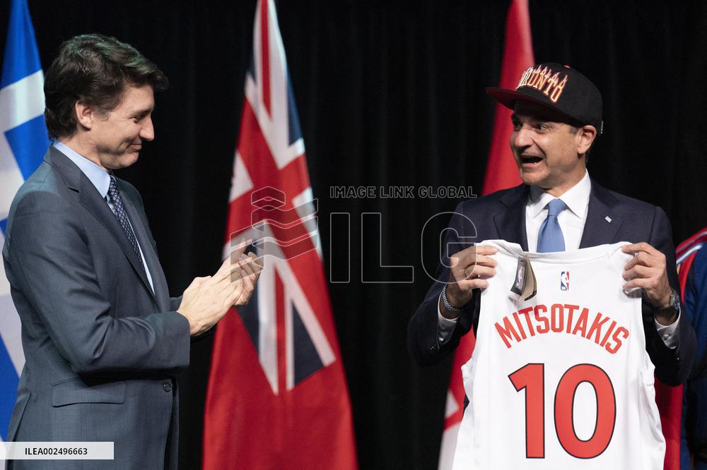 Greek PM Mitsotakis Visits Canada - Toronto