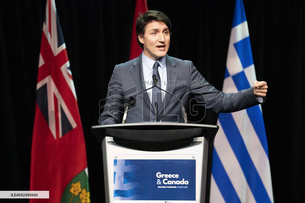 Greek PM Mitsotakis Visits Canada - Toronto