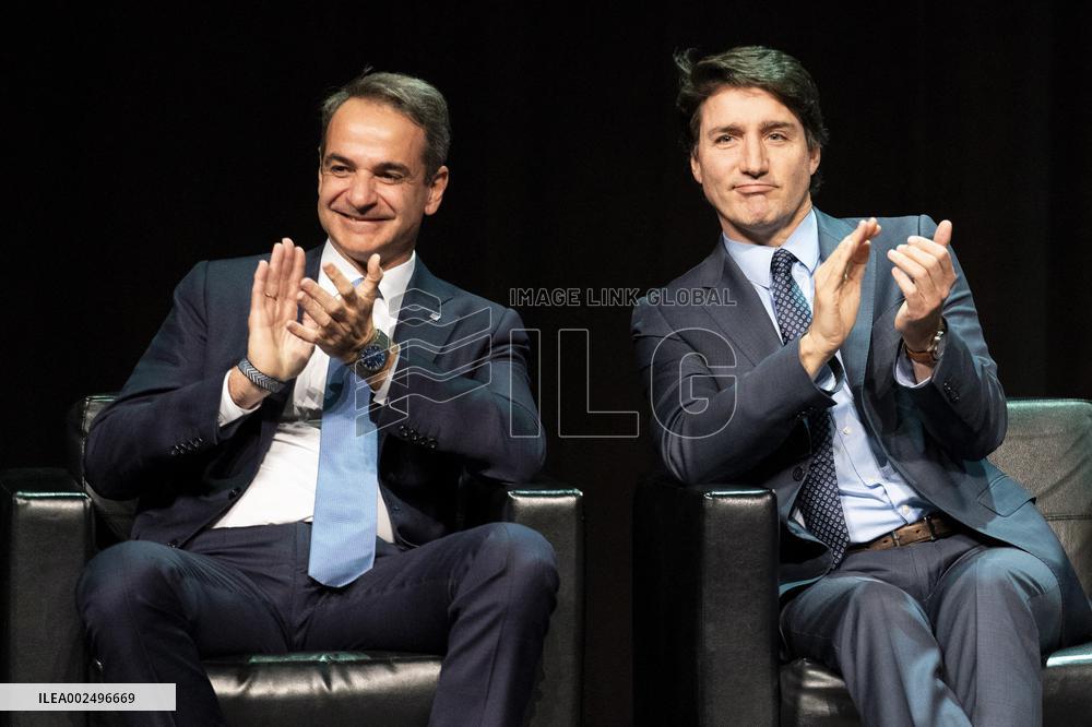 Greek PM Mitsotakis Visits Canada - Toronto