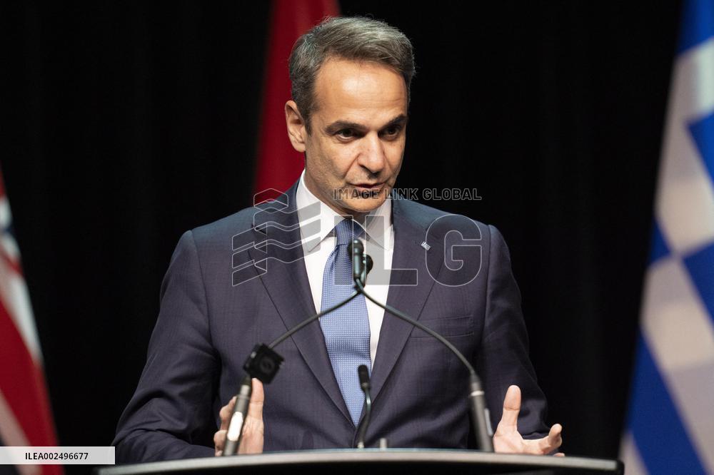 Greek PM Mitsotakis Visits Canada - Toronto