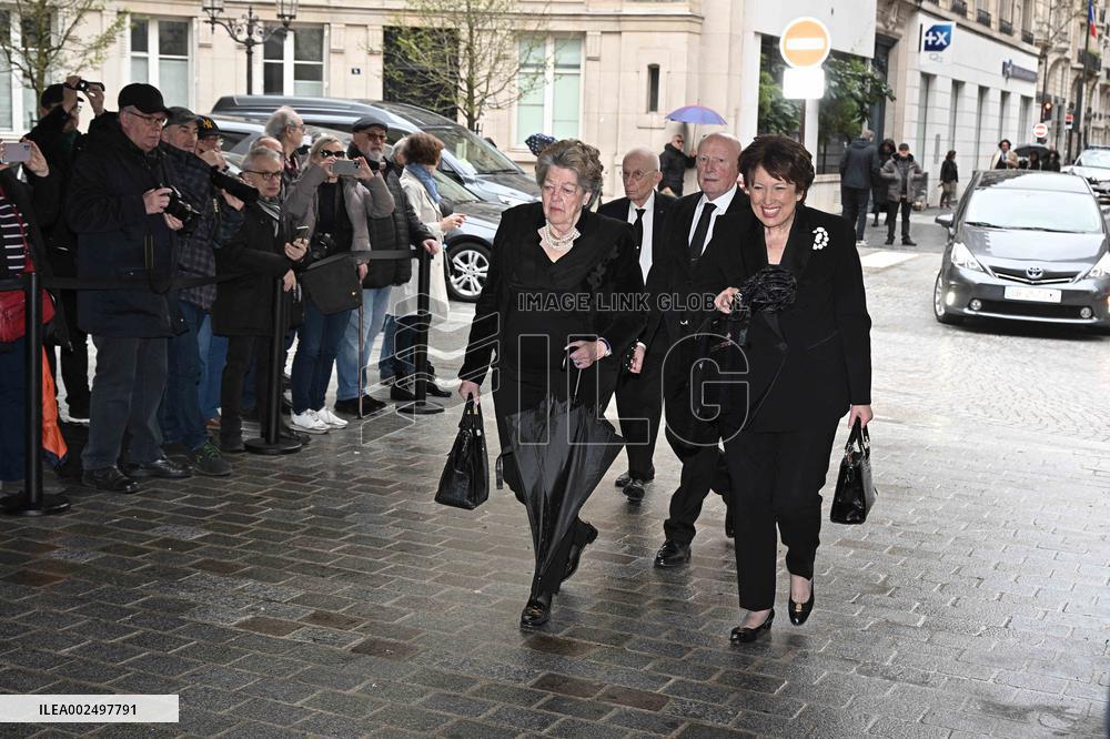 Funeral Of Frederic Mitterrand - Paris
