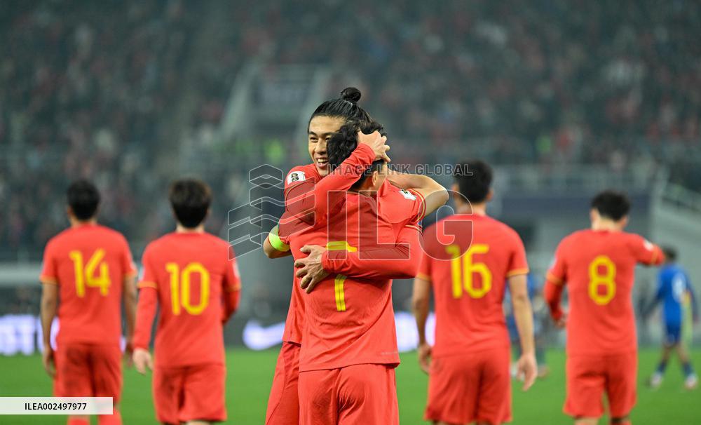 (SP)CHINA-TIANJIN-FOOTBALL-FIFA WORLD CUP ASIAN QUALIFIERS-CHINA VS SINGAPORE (CN)