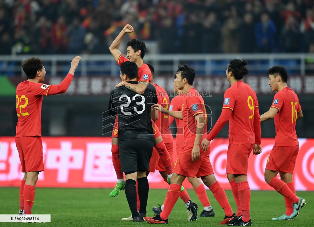 (SP)CHINA-TIANJIN-FOOTBALL-FIFA WORLD CUP ASIAN QUALIFIERS-CHINA VS SINGAPORE (CN)