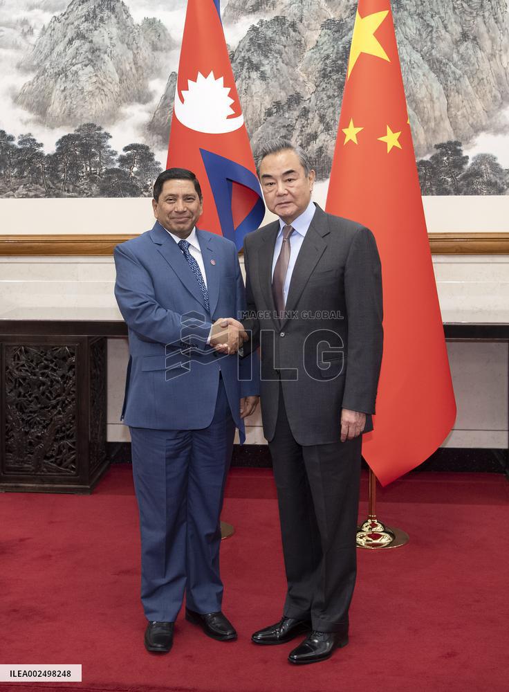 CHINA-BEIJING-WANG YI-NEPAL-FM-MEETING (CN)