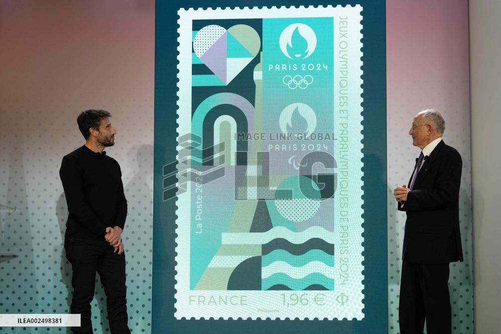 Unveiling of the Olympic Paris 2024 Stamp - Paris