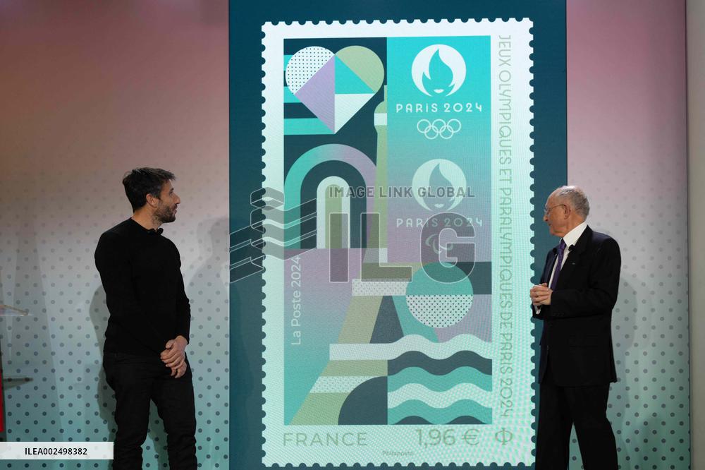 Unveiling of the Olympic Paris 2024 Stamp - Paris