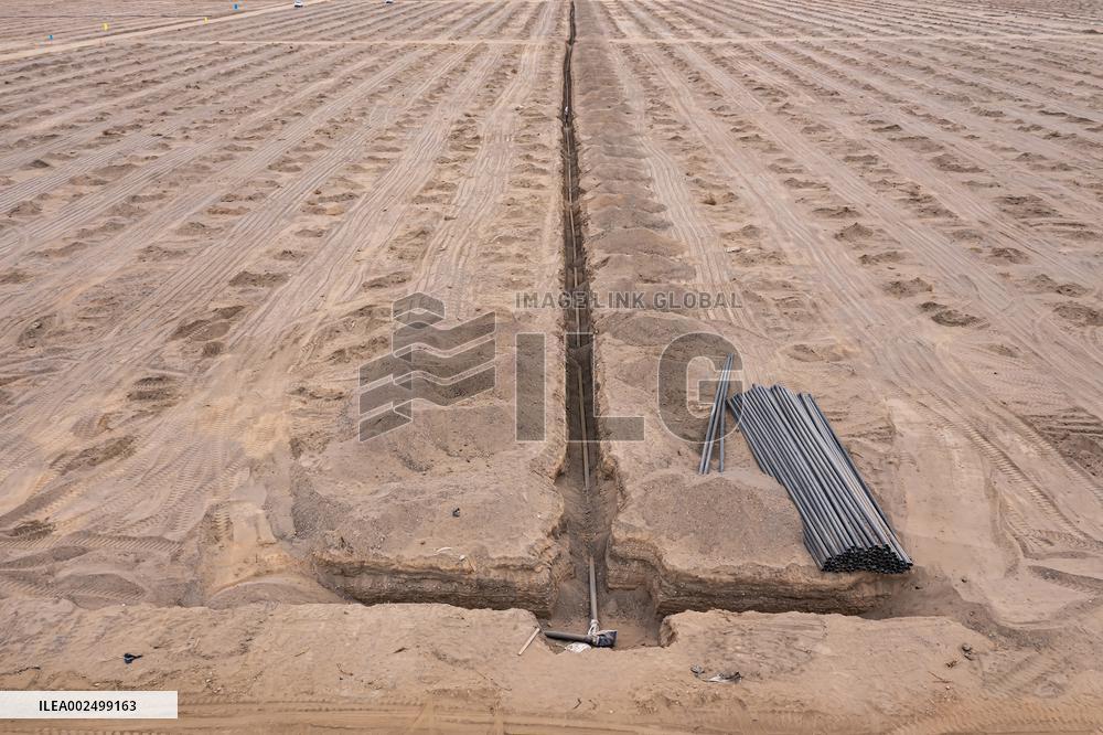 Afforestation And Greening Along The Jinhe Highway in Jiuquan