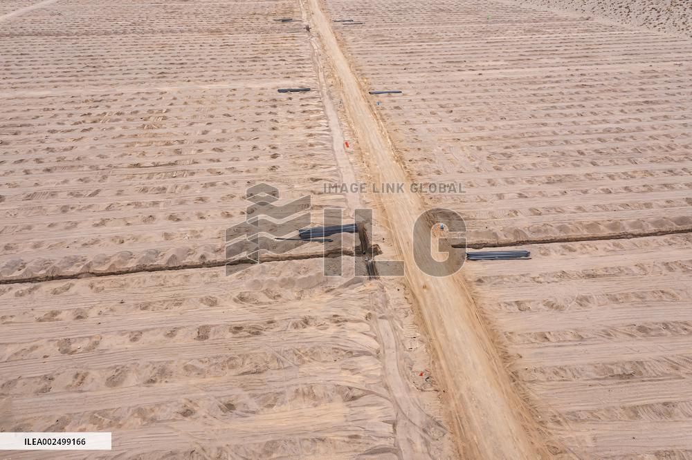 Afforestation And Greening Along The Jinhe Highway in Jiuquan