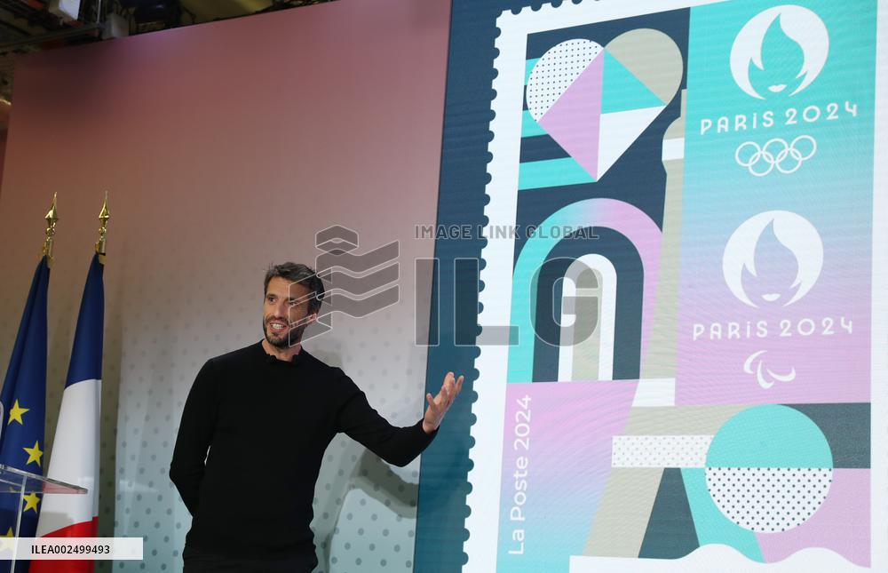 (SP)FRANCE-PARIS-OLYMPICS-OFFICIAL STAMP