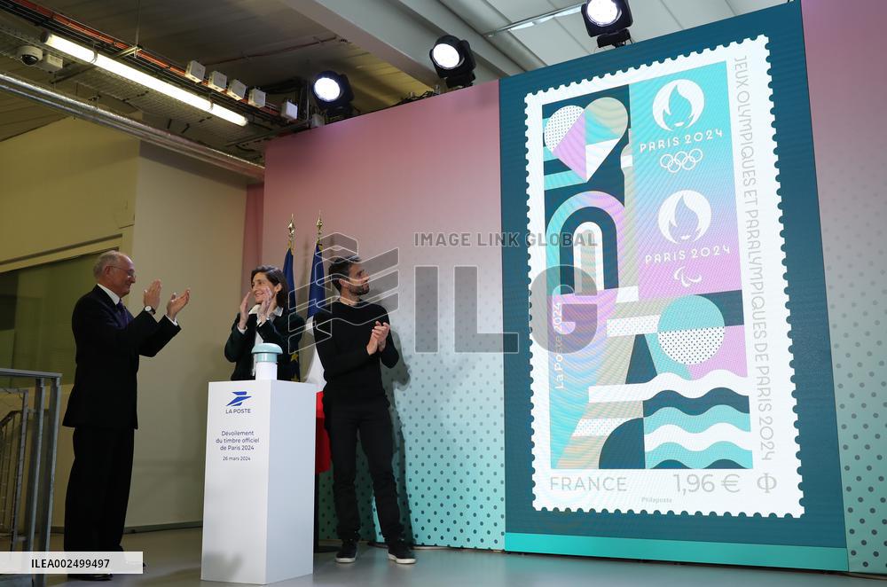 (SP)FRANCE-PARIS-OLYMPICS-OFFICIAL STAMP