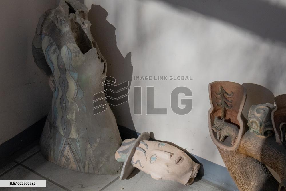 Russian missile debris partially destroys Kyiv Art Academy