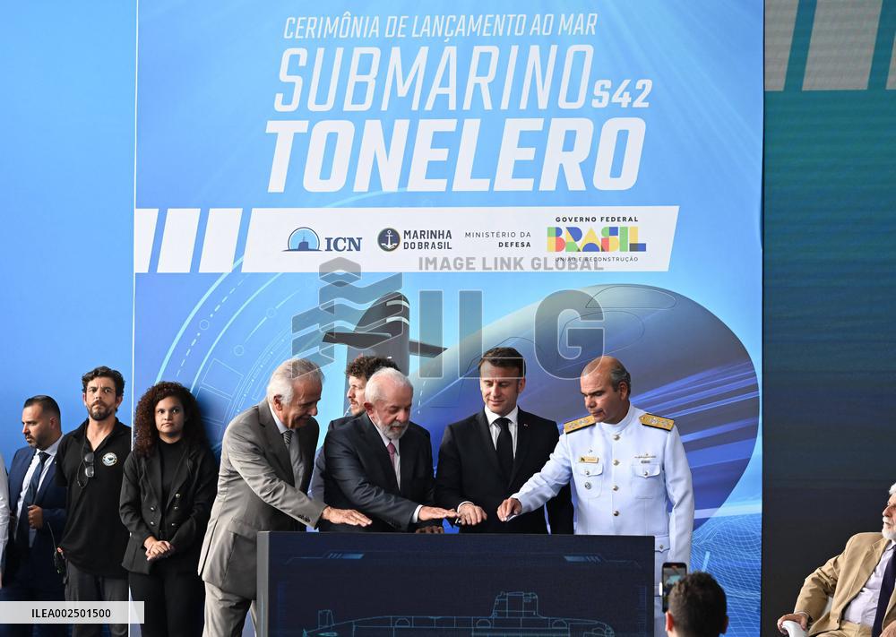 President Macron and Lula launch submarine built in Brazil with French tech