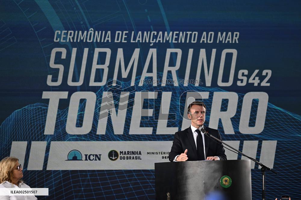 President Macron and Lula launch submarine built in Brazil with French tech