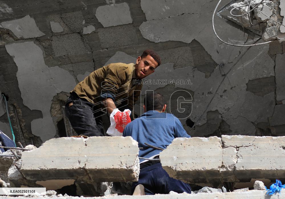 MIDEAST-GAZA-RAFAH-ISRAELI AIRSTRIKE