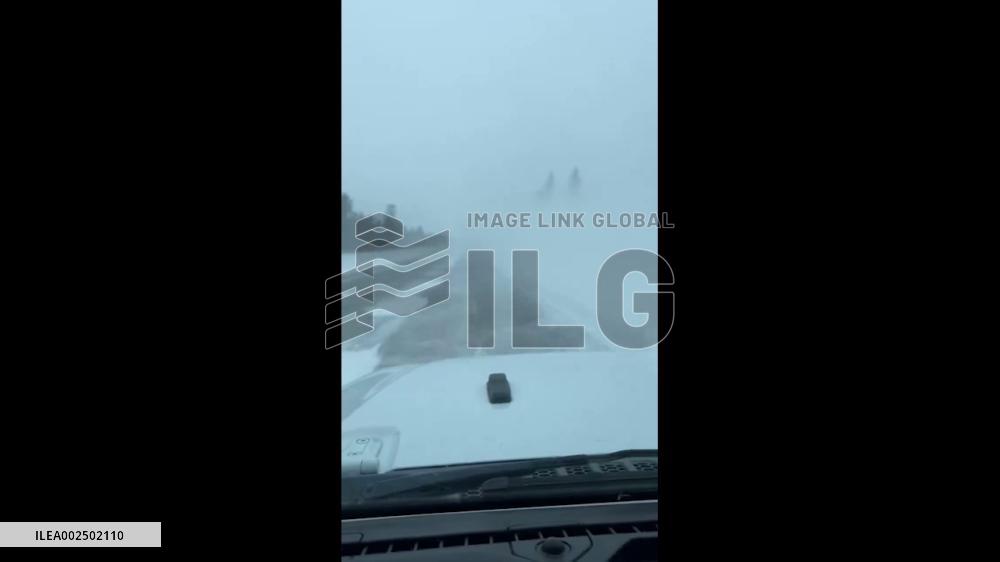 US: Powerful Storm Batters Great Plains Causing Blizzard Conditions