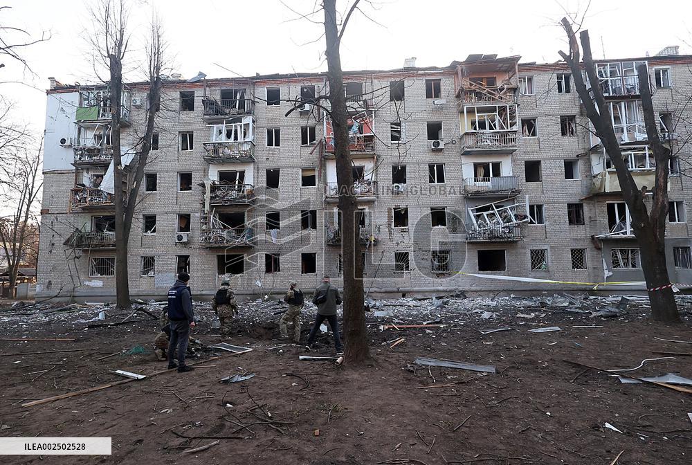 Russian troops strike Kharkiv with modernized ammunition