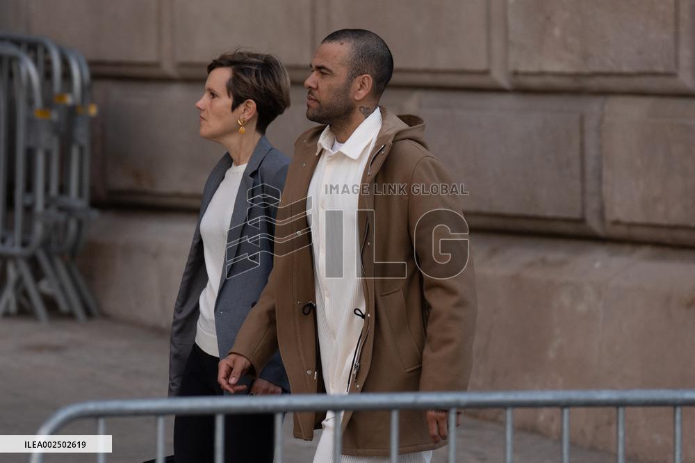 Dani Alves At The Court - Barcelona