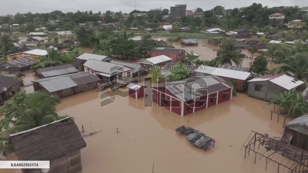 Madagascar: Cyclone Gamane – Aerial Footage Of Flooding In Diana Region