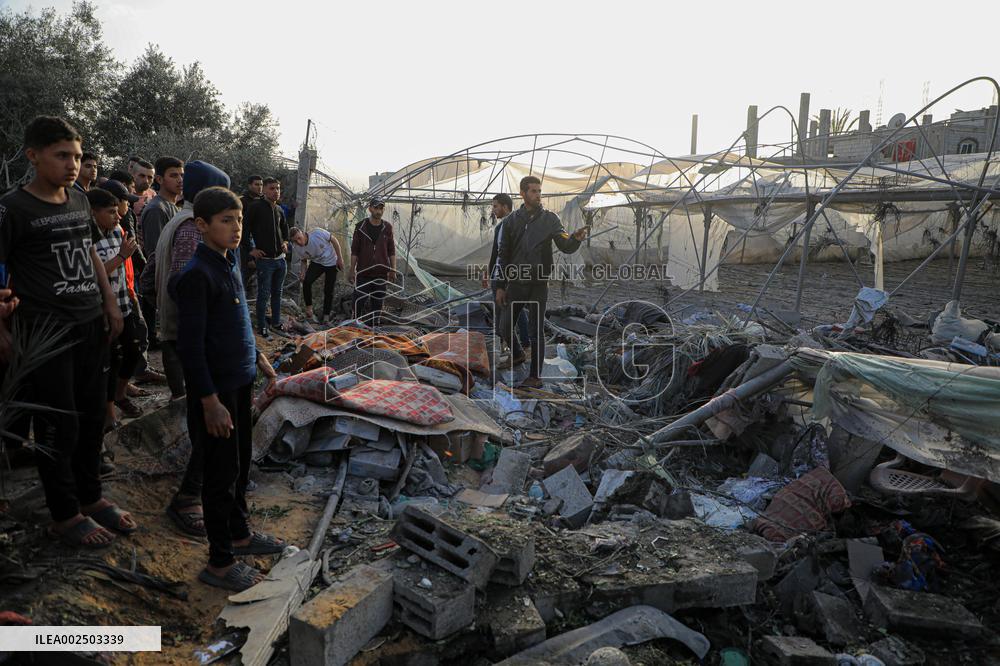 MIDEAST-GAZA-RAFAH-ISRAELI AIRSTRIKE