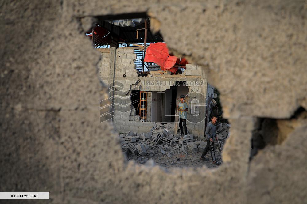 MIDEAST-GAZA-RAFAH-ISRAELI AIRSTRIKE