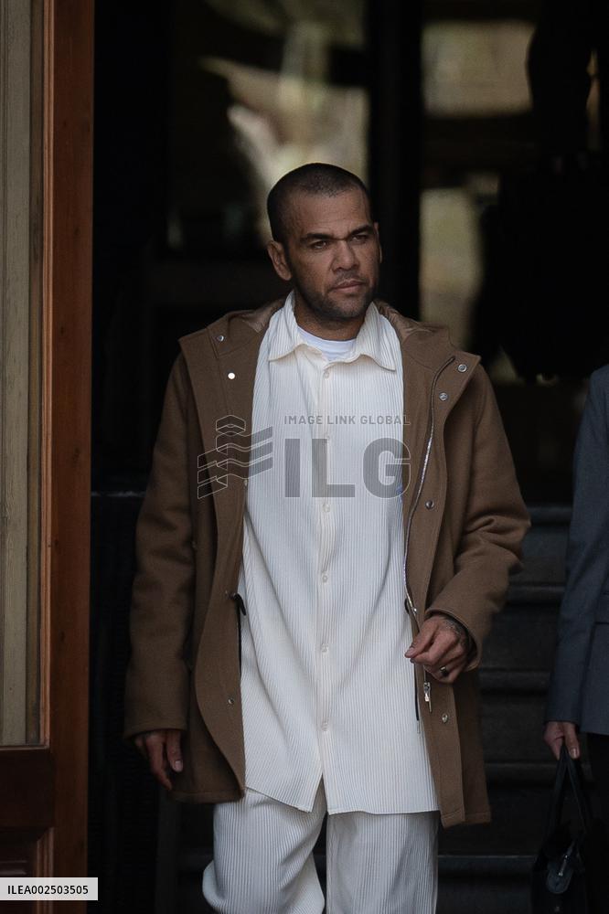 Dani Alves At The Court - Barcelona