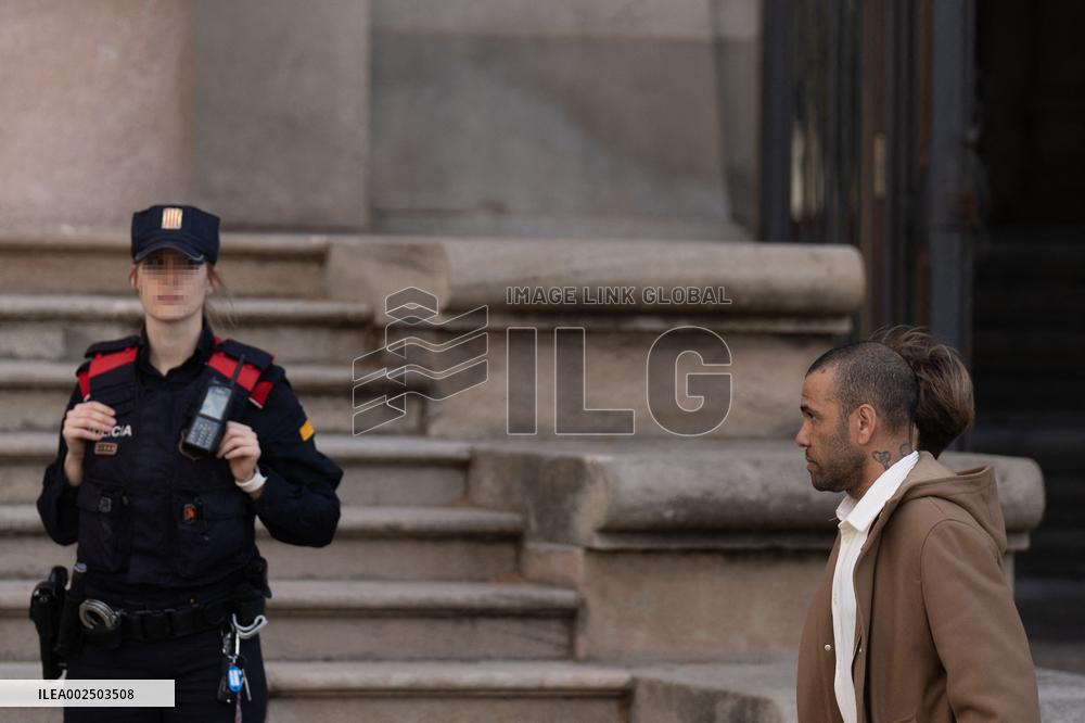 Dani Alves At The Court - Barcelona