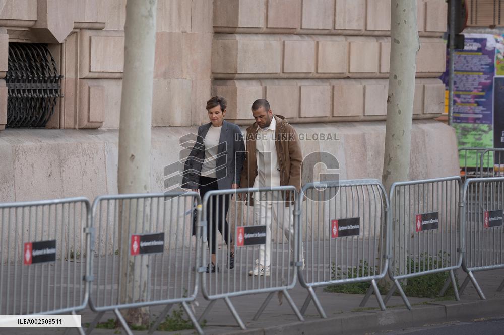 Dani Alves At The Court - Barcelona