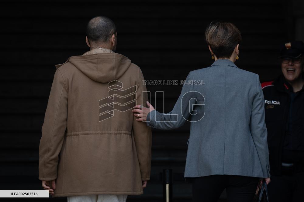 Dani Alves At The Court - Barcelona