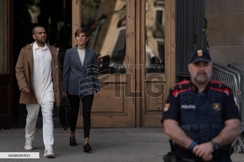 Dani Alves At The Court - Barcelona