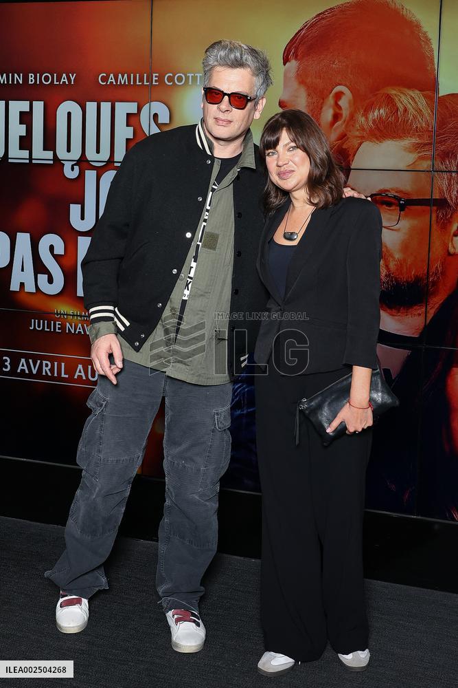Quelques Jours Pas Plus Paris film premiere at UGC Cine Cite Des Halles