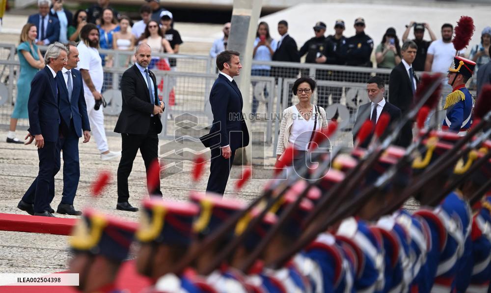 Macron And Lula At The Planalto Palace - Brasilia