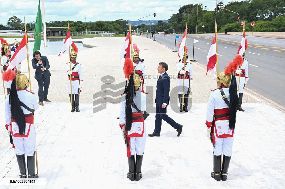 Macron And Lula At The Planalto Palace - Brasilia