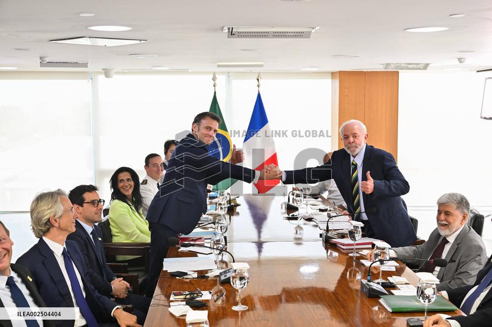 Macron And Lula At The Planalto Palace - Brasilia