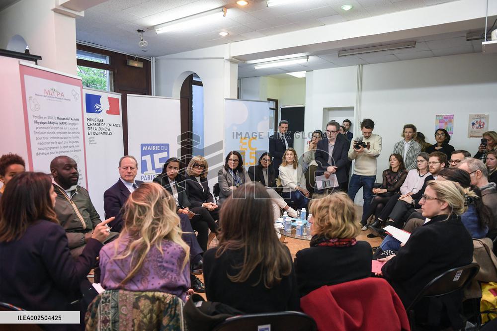 Brigitte Macron Launches "Parents, Let’s Talk Digital" - Paris