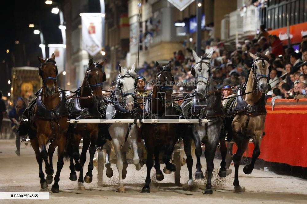 Procession Of The Christ Of Forgiveness In Lorca - Spain