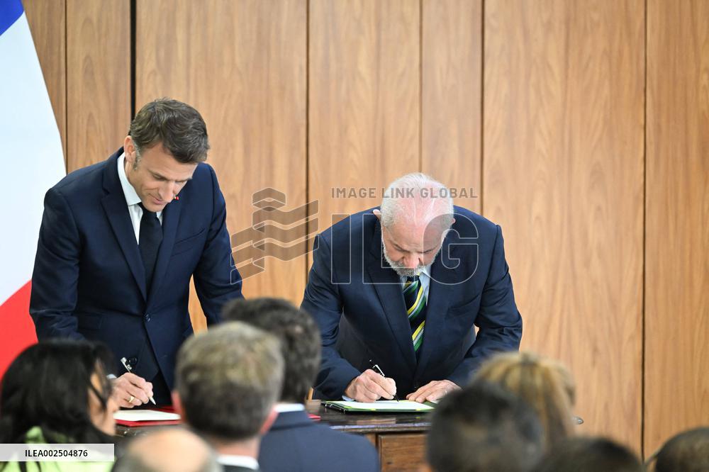 France-Brazil Bilateral Agreement Signing - Brazilia