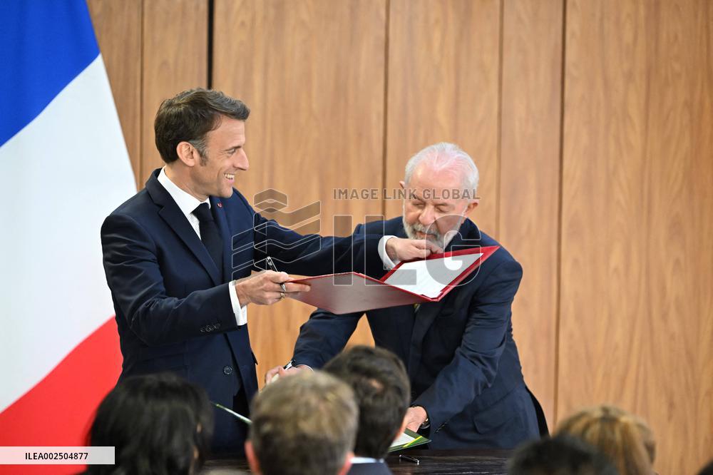 France-Brazil Bilateral Agreement Signing - Brazilia