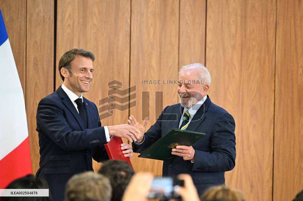 France-Brazil Bilateral Agreement Signing - Brazilia