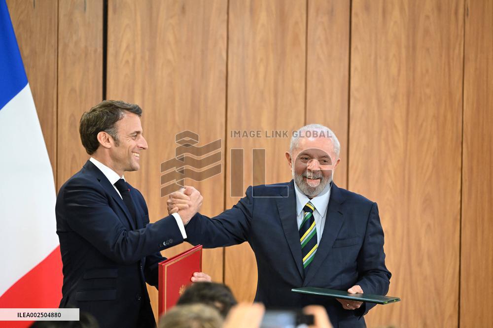 France-Brazil Bilateral Agreement Signing - Brazilia