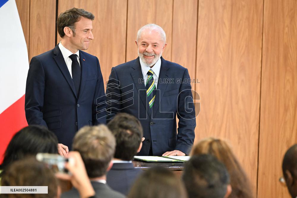 France-Brazil Bilateral Agreement Signing - Brazilia