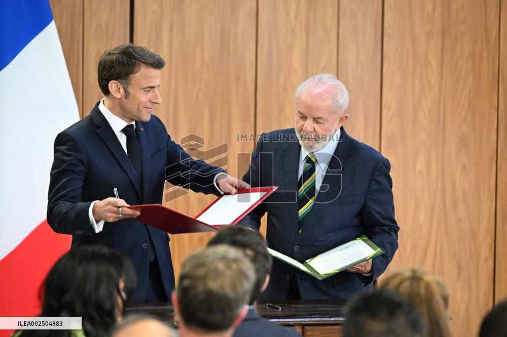 France-Brazil Bilateral Agreement Signing - Brazilia