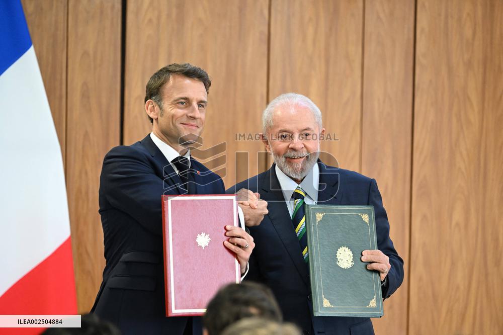 France-Brazil Bilateral Agreement Signing - Brazilia