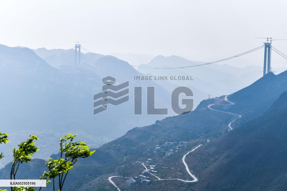 CHINA-GUIZHOU-HUAJIANG GRAND CANYON BRIDGE-CONSTRUCTION (CN)