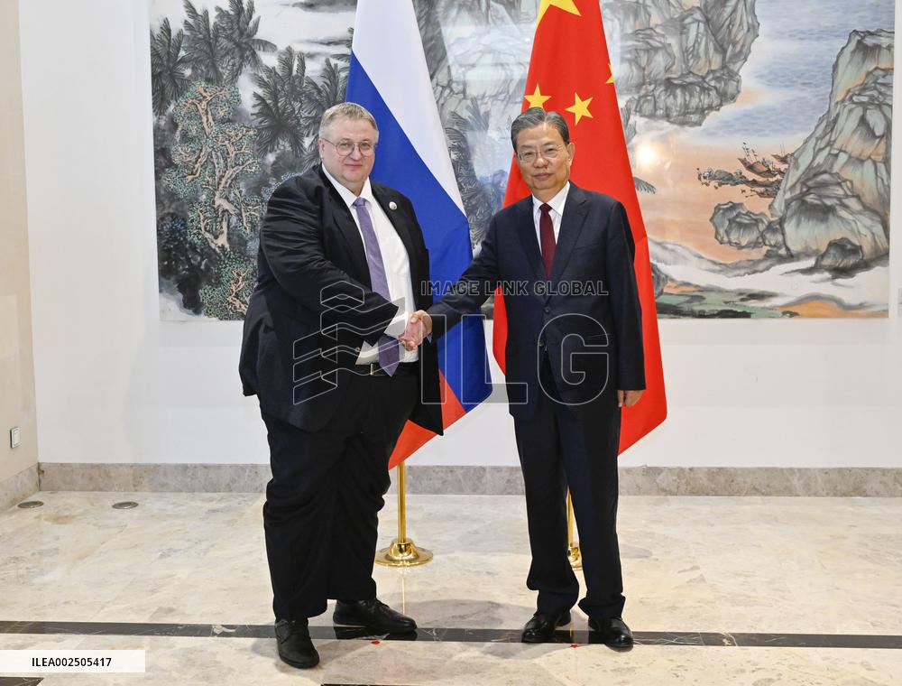 CHINA-HAINAN-BOAO-ZHAO LEJI-RUSSIA-DEPUTY PM-MEETING (CN)