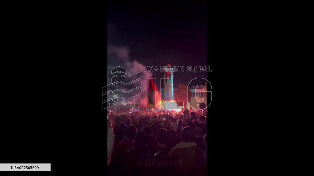 Jordan: Thousands Continued Pro-Palestinian Protests Near Israel Embassy In Amman